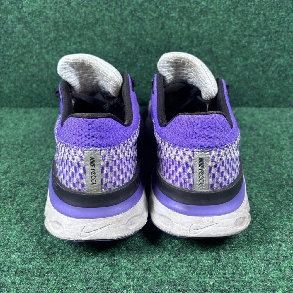 Nike React Infinity Run Flyknit 3 Running Shoes Pure Platinum Purple Sz 10.5 - Picture 5 of 9